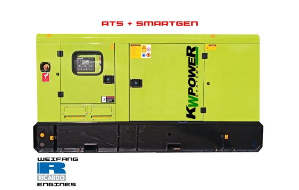 Gruppo elettrogeno diesel 75kVA (60kW) silienziato dotato di ATS e quadro SMARTGEN
